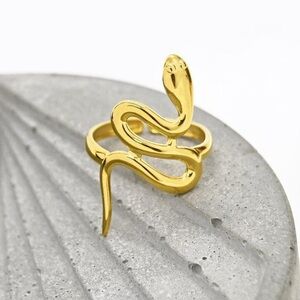 Gold 18K Snake Ring
